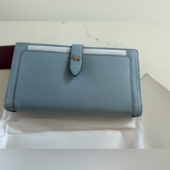 Radley London Willis Street Bifold Blue Leather Wallet, NWT - Picture 2 of 9